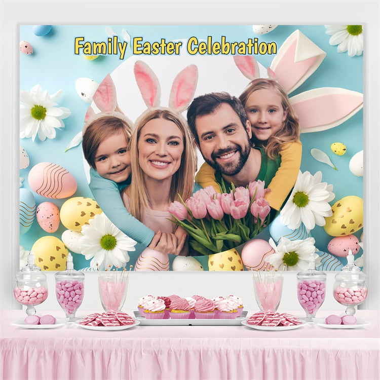 Ostern Fotohintergrund Familie Osterfeier Individueller Hintergrund GQ3-217