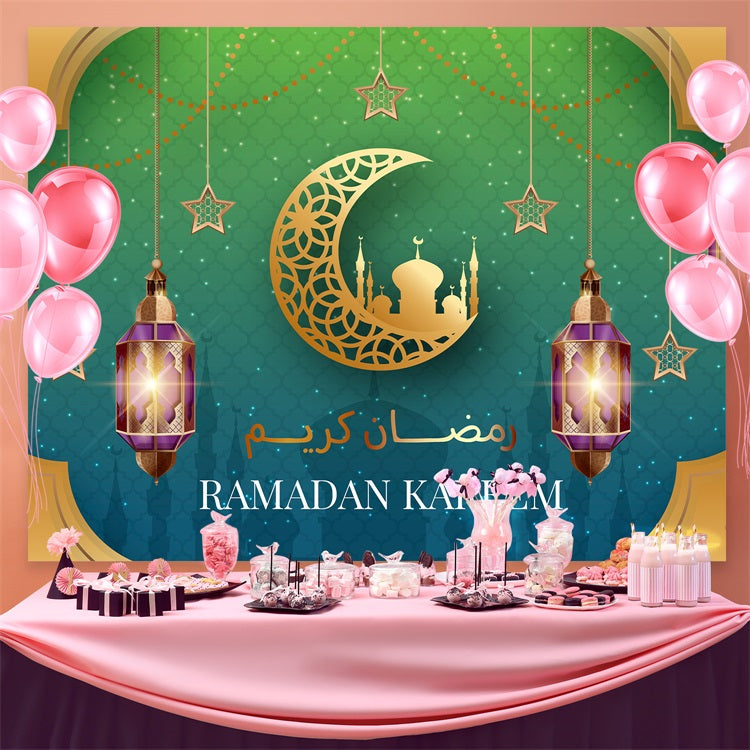 Ramadan Backdrops Lebendiges Laternenfest Backdrop GQ3-3