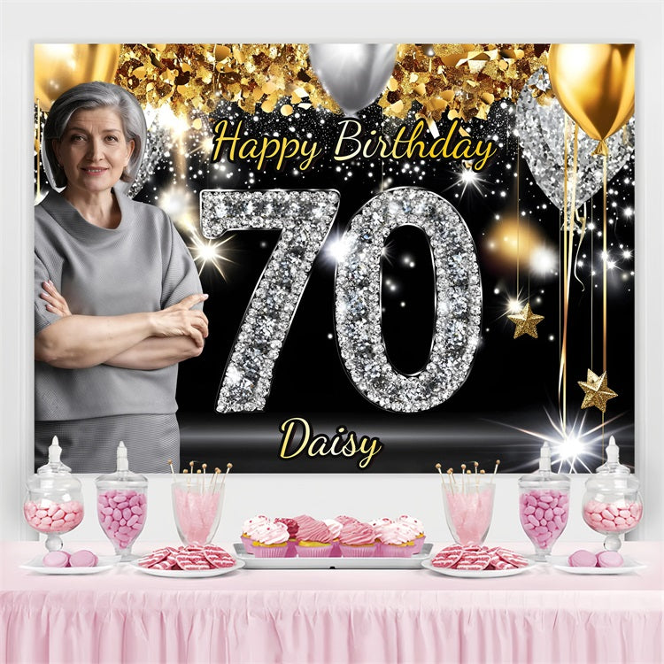 Benutzerdefinierte Backdrop For Geburtstag Luxe Rose Celebration 90th Backdrop GQ4-15