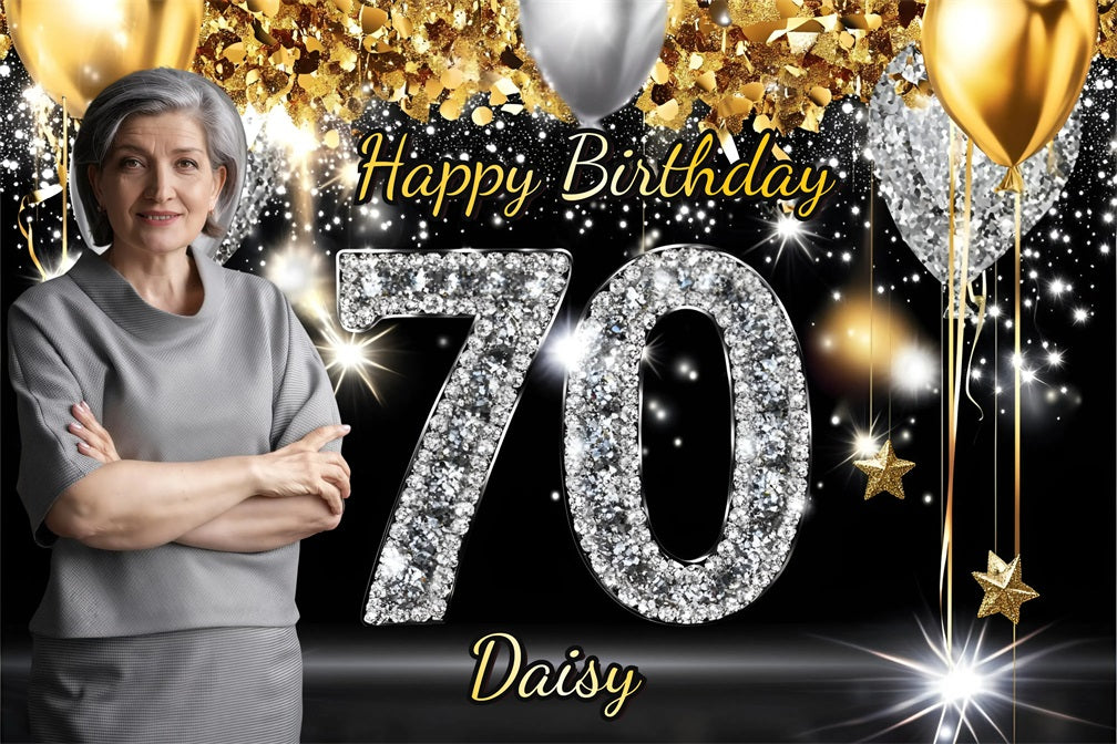 Benutzerdefinierte Backdrop For Geburtstag Luxe Rose Celebration 90th Backdrop GQ4-15