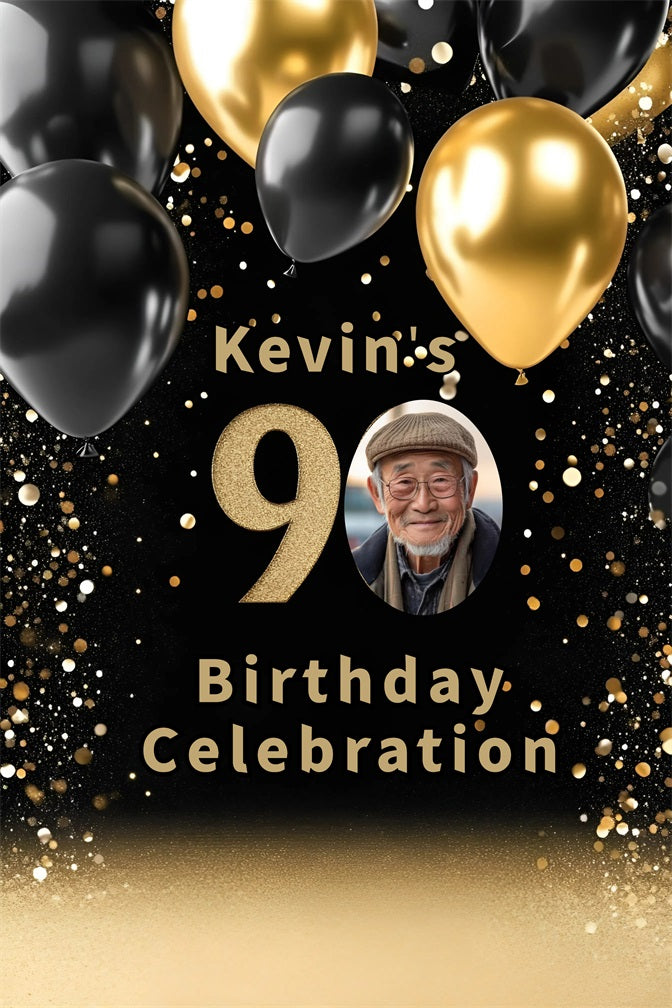 Benutzerdefinierte Happy Geburtstag Backdrop Ballon Party 80 Years Backdrop GQ4-19