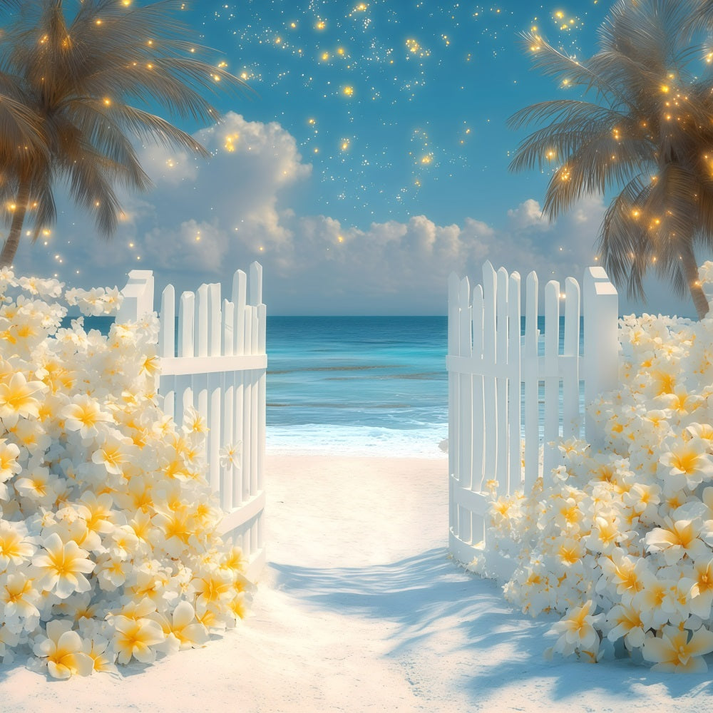 Sommer-Hintergrundbilder Tropische Blüten Strand-Hintergrundbilder GQ4-268