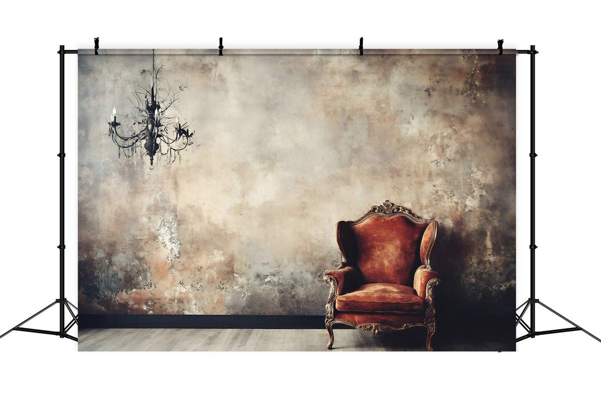 Vintage Backdrops für Fotografie Rustikale Wand Stuhl Hintergrund GQ4-312