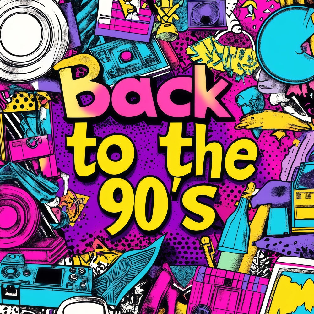 90er Jahre Backdrop Urban Vintage Graffiti Backdrop GQ4-351