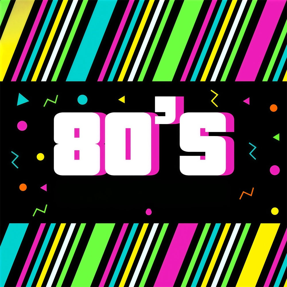 80er Jahre Fotohintergrund Elektrische Neonstreifen Hintergrund GQ4-361