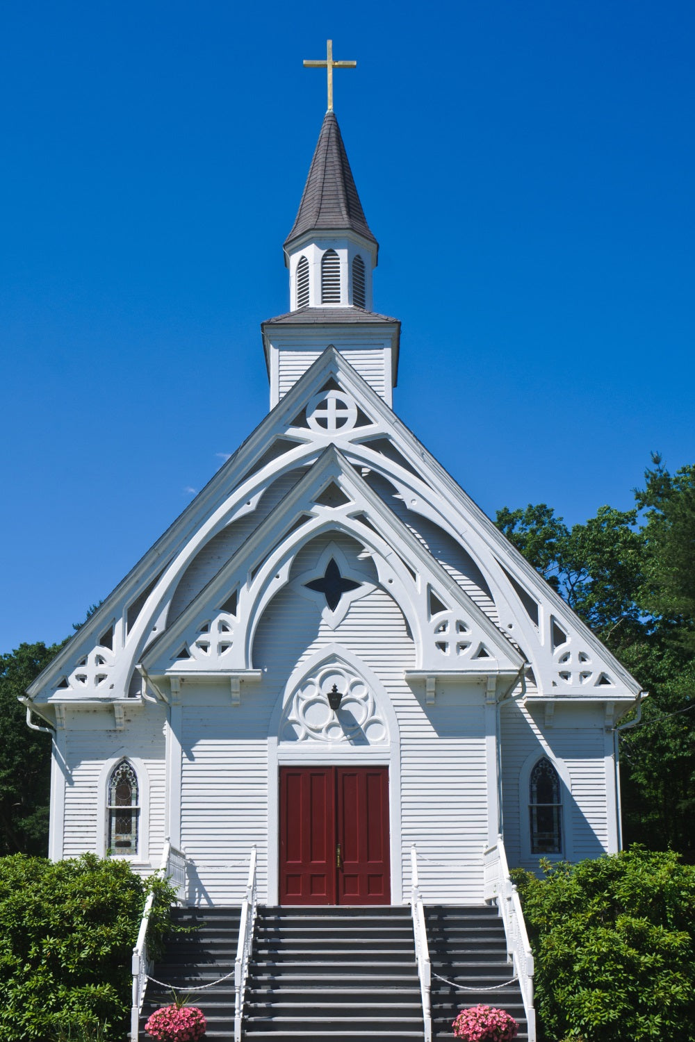 Kirche Backdrop Klassischer weißer Himmel Architektur Backdrop GQ4-77