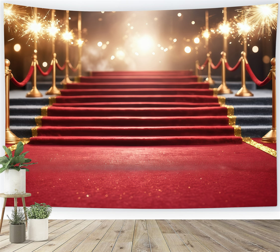 Roter Teppich Fotohintergrund Strahlender Event Bühnenhintergrund GQ4-78