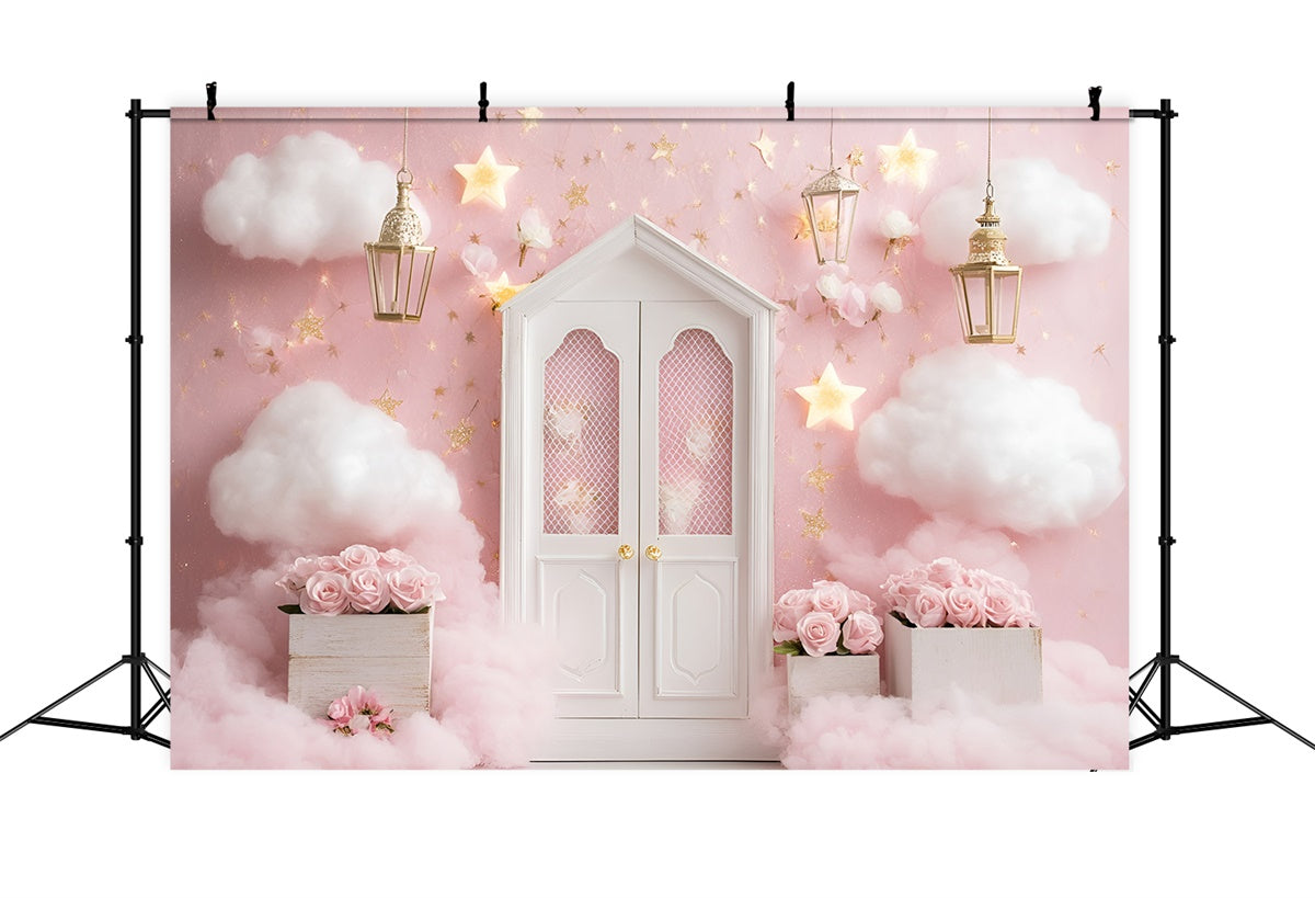 Neugeborenen-Fotoshoot-Hintergrund Rose Cloud Wonderland Hintergrund GQ5-152