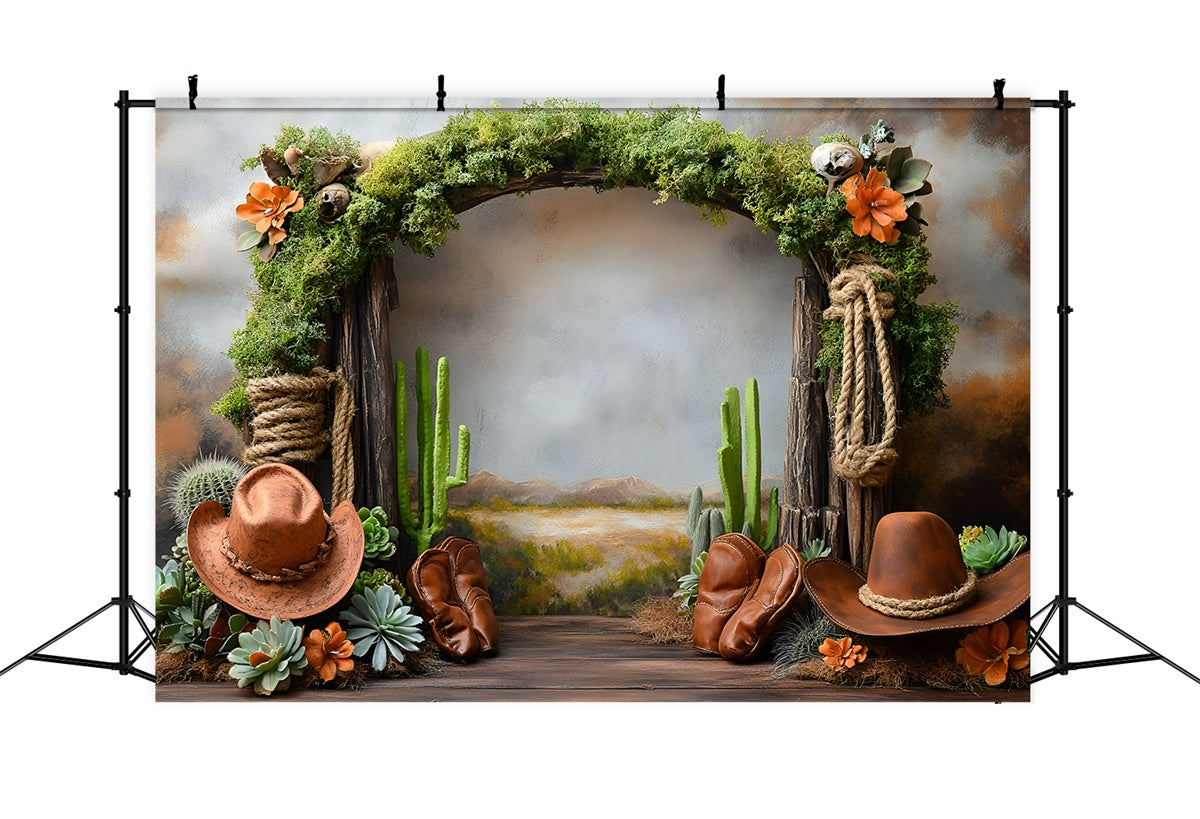 Western Cowboy Kulisse Kaktus Cowpoke Party Kinder Kulisse GQ5-166