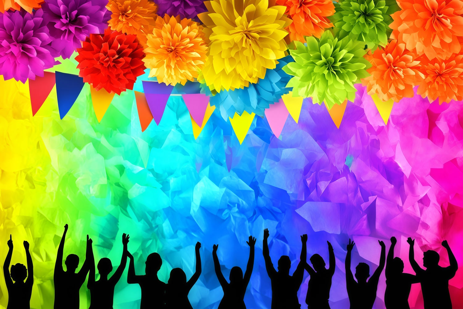 Stolz Monat Backdrop Blume Tanz Party Backdrop GQ5-225