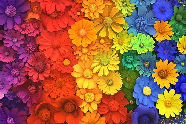 Stolz-Hintergrund Bunte Blumen-Feier-Hintergrund GQ5-231
