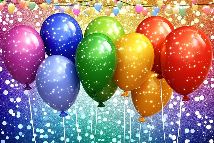 Pride Backdrops Funkelnde Regenbogen Luftballons Hintergrund GQ5-233