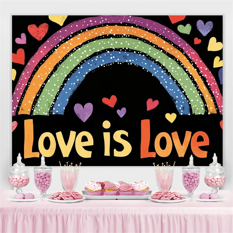Stolz Monat Backdrop Regenbogen Bogen Liebe Backdrop GQ5-236