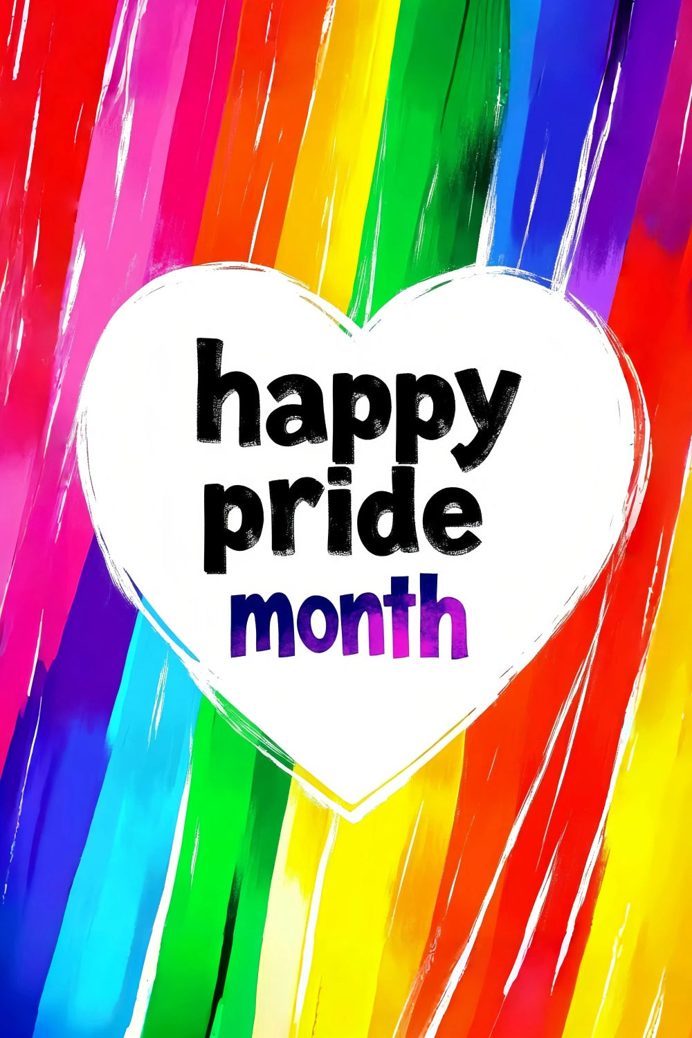 Stolz Monat Backdrop Regenbogen gemalt Liebe Hintergrund GQ5-240