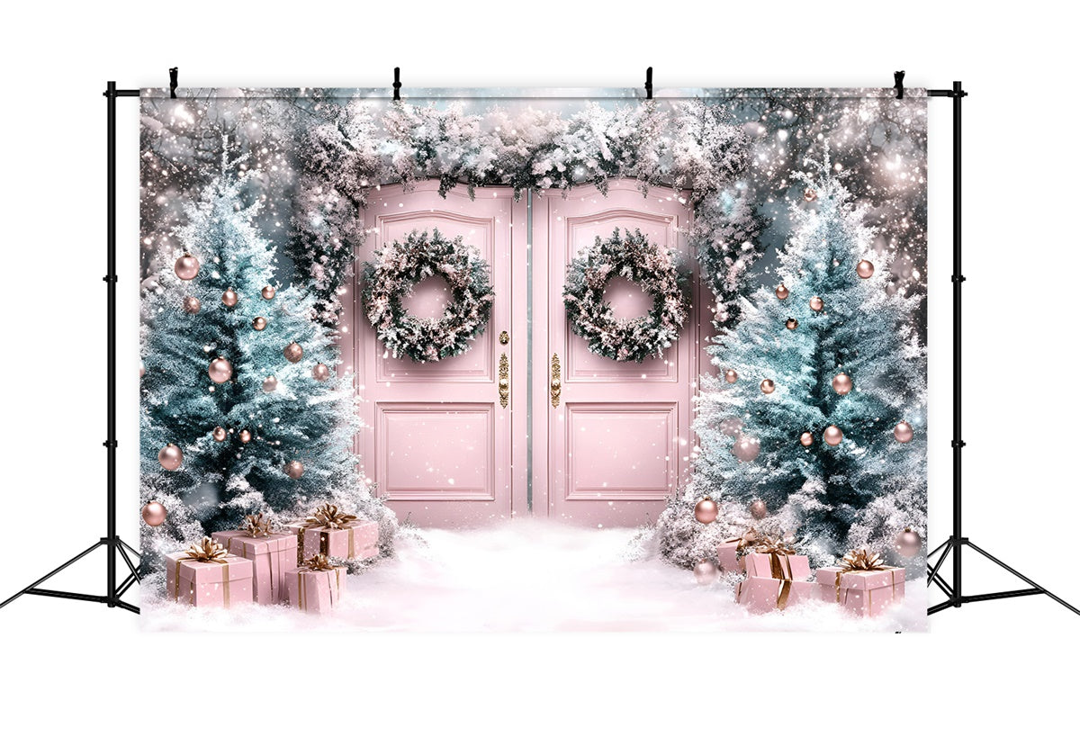 Weihnachts-Fotokulisse Enchanted Blush Eingangskulisse GQ57-12