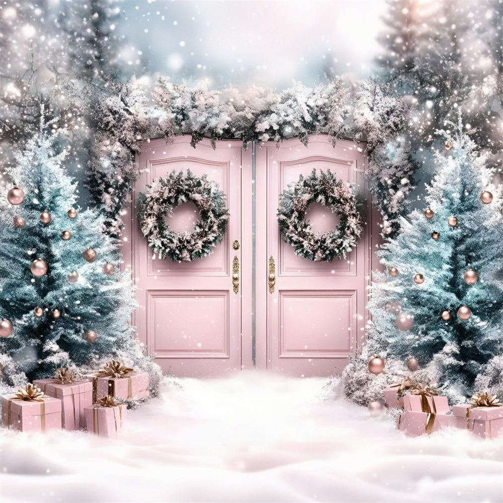 Weihnachts-Fotokulisse Enchanted Blush Eingangskulisse GQ57-12
