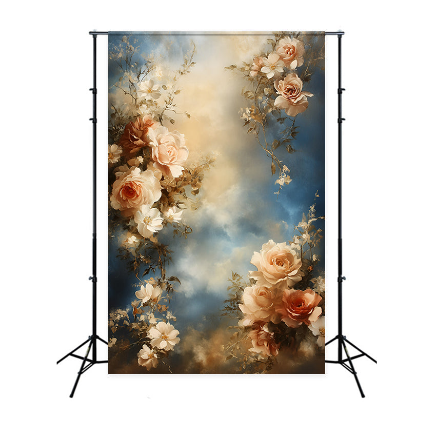 Ölgemälde Fotografie Backdrop Wolkige Rose Backdrop GQ57-191