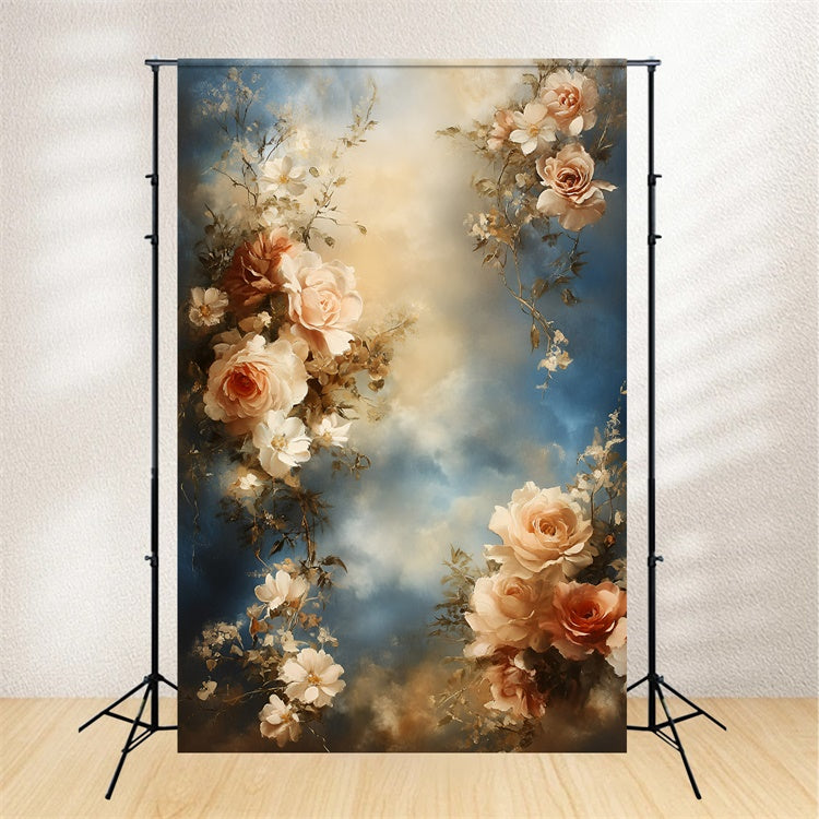Ölgemälde Fotografie Backdrop Wolkige Rose Backdrop GQ57-191