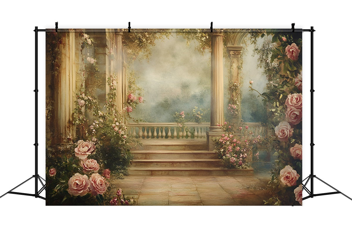 Malerei Backdrop Garten Flur Beste Fotografie Backdrops GQ57-199