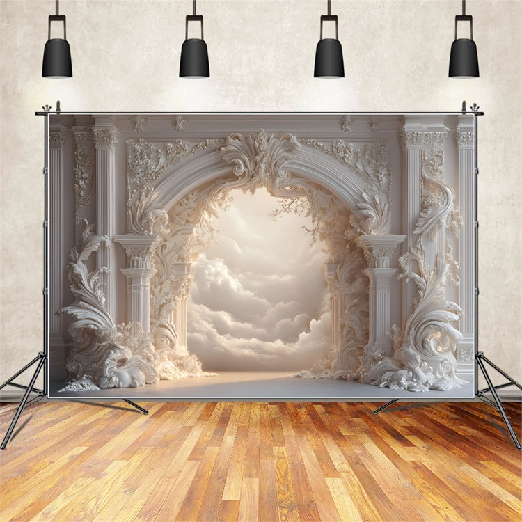 Fine Art Backdrops Barock Himmel Eingang Stoffhintergrund GQ57-203