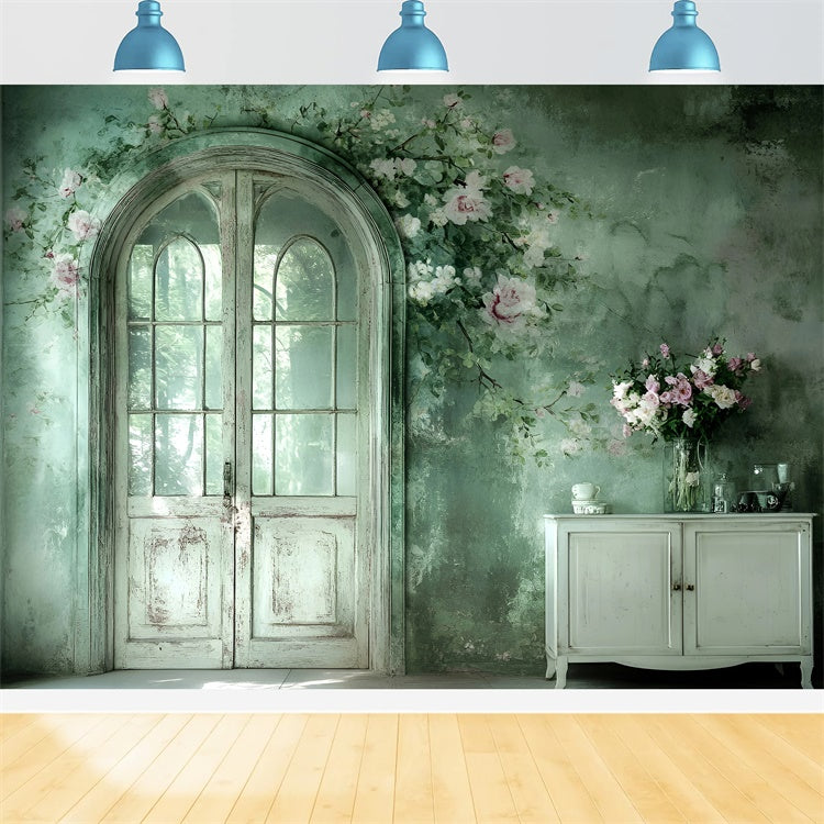 Stoff-Hintergrundkulissen Soft Floral Interior Künstlerische Hintergrundkulisse GQ57-204