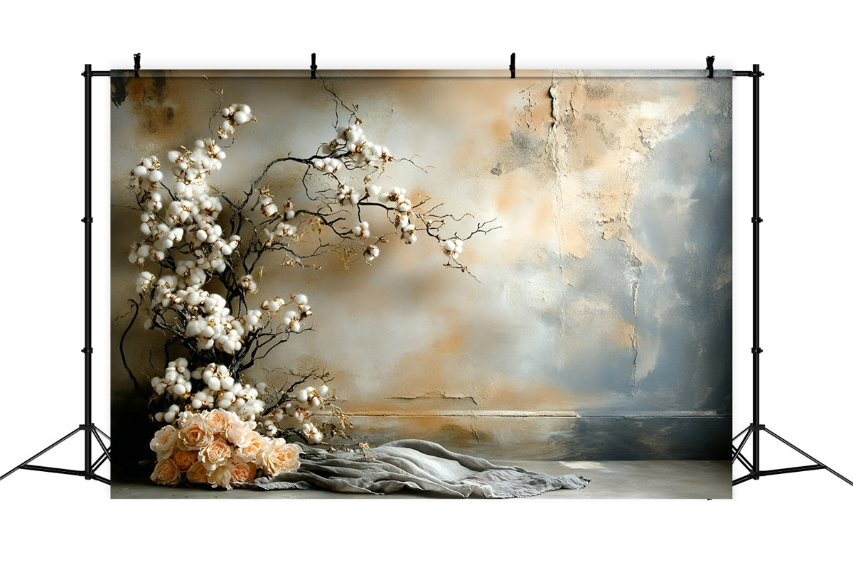 Fine Art Backdrop Baumwollblüte Serenity Stoffhintergrund GQ57-205