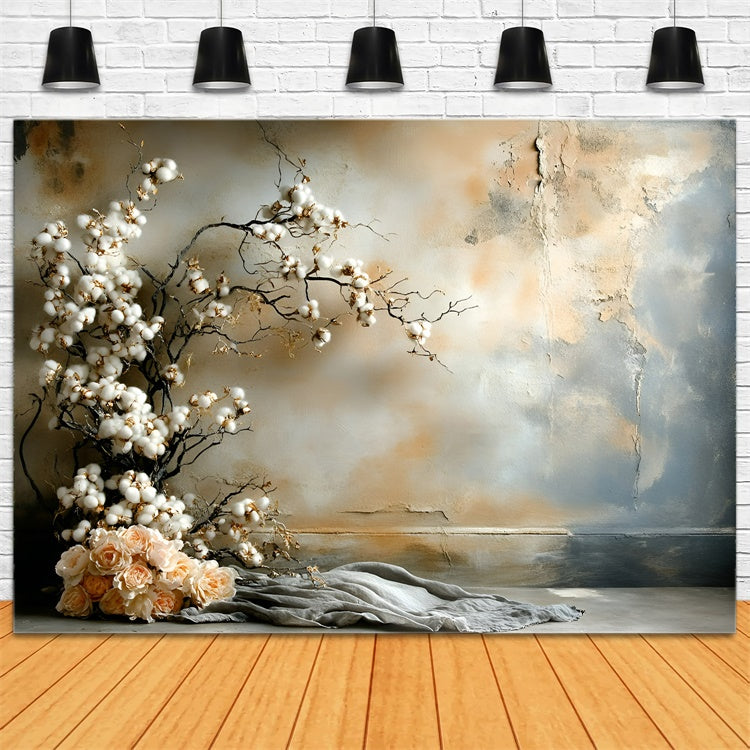 Fine Art Backdrop Baumwollblüte Serenity Stoffhintergrund GQ57-205