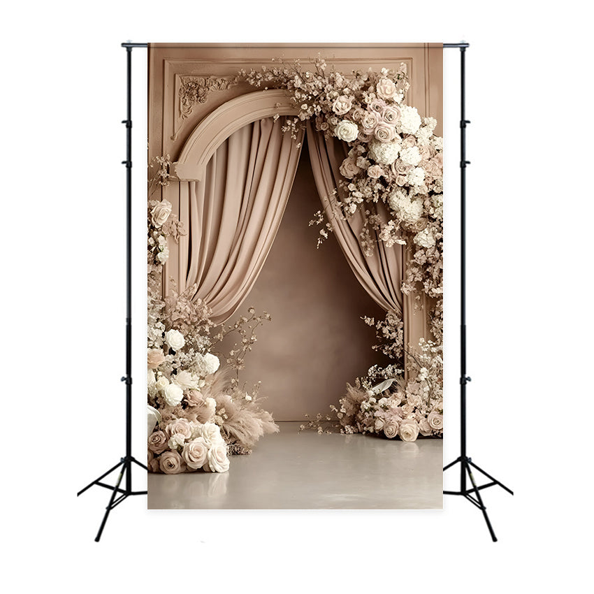 Boho Fotografie Backdrop Vintage Rose Arch Backdrop GQ57-223
