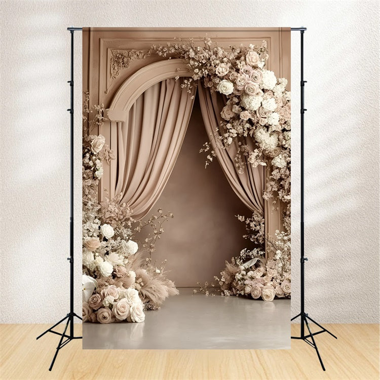 Boho Fotografie Backdrop Vintage Rose Arch Backdrop GQ57-223