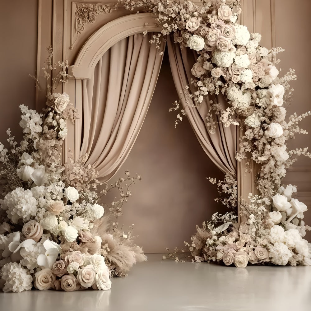 Boho Fotografie Backdrop Vintage Rose Arch Backdrop GQ57-223