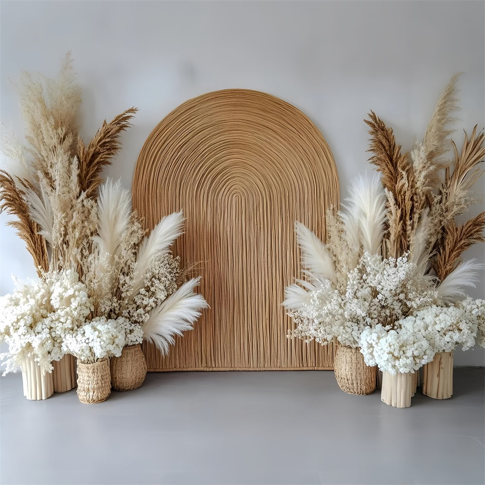 Böhmische Kulissen Pampas Dream Gewebter Bogen Hintergrund GQ57-235
