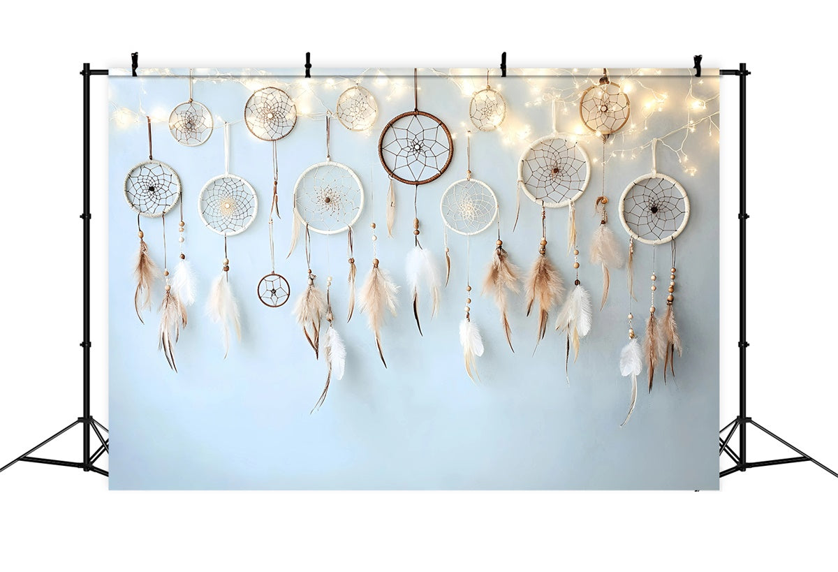 Boho Backdrop Gefiederter Traumfänger Gelassenheit Backdrop GQ57-237