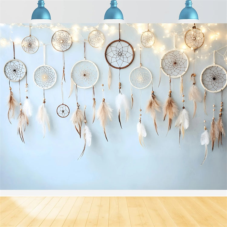 Boho Backdrop Gefiederter Traumfänger Gelassenheit Backdrop GQ57-237