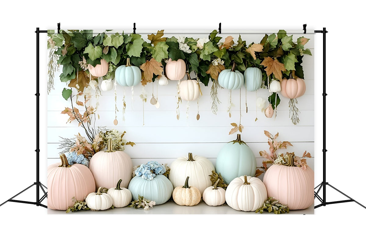 Bohemian Fotohintergrund Floral Pumpkin Dream Backdrop GQ57-239