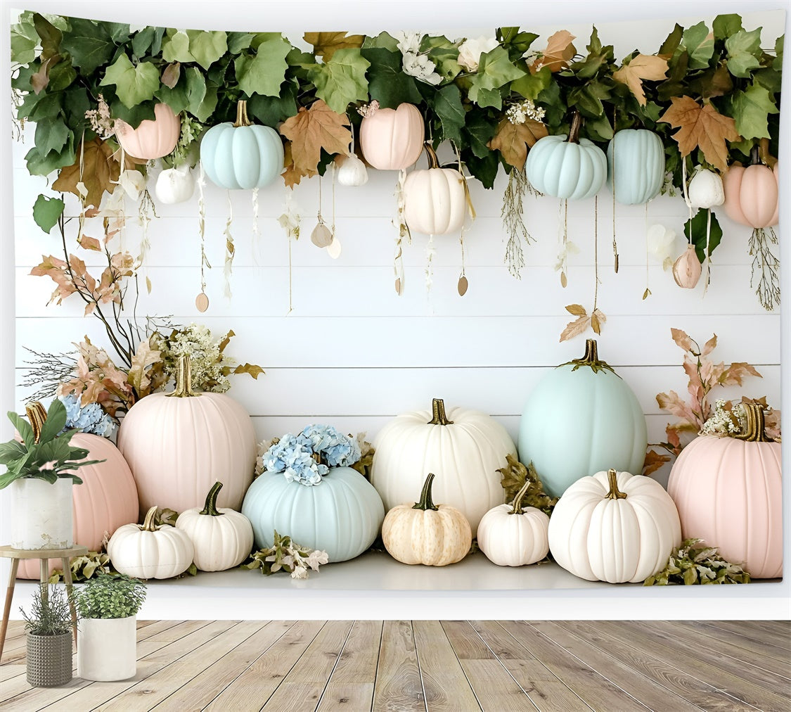 Bohemian Fotohintergrund Floral Pumpkin Dream Backdrop GQ57-239