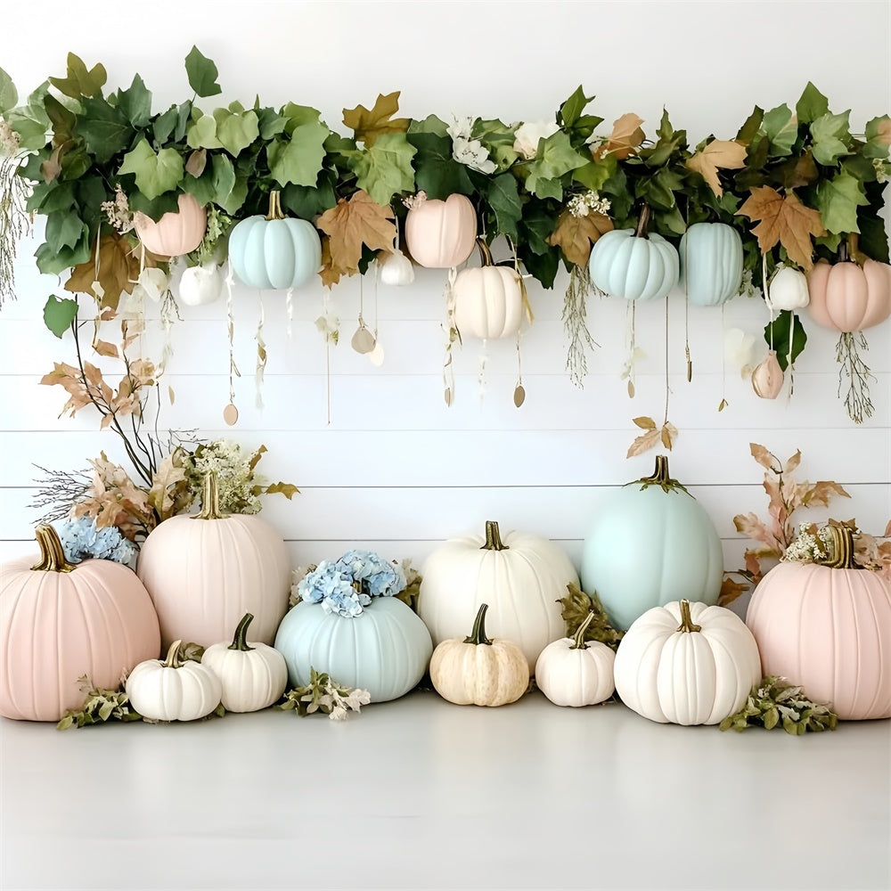 Bohemian Fotohintergrund Floral Pumpkin Dream Backdrop GQ57-239