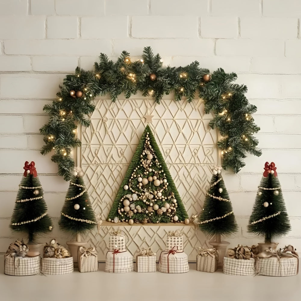 Weihnachten Backdrops Minimalist Holiday Wall Backdrop GQ57-5
