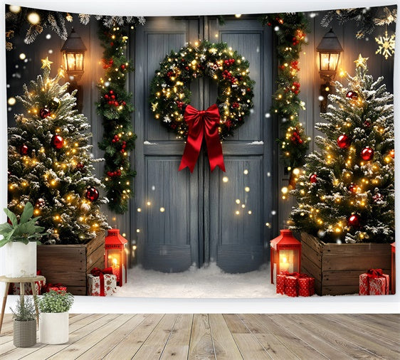 Weihnachten Fotografie Hintergründe Girlande Lichter Charme Hintergrund GQ57-50