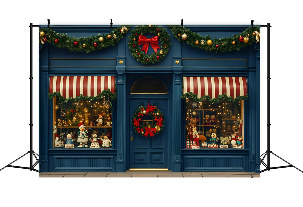 Weihnachten Backdrops Verkauf Vintage Holiday Store Backdrop GQ57-7