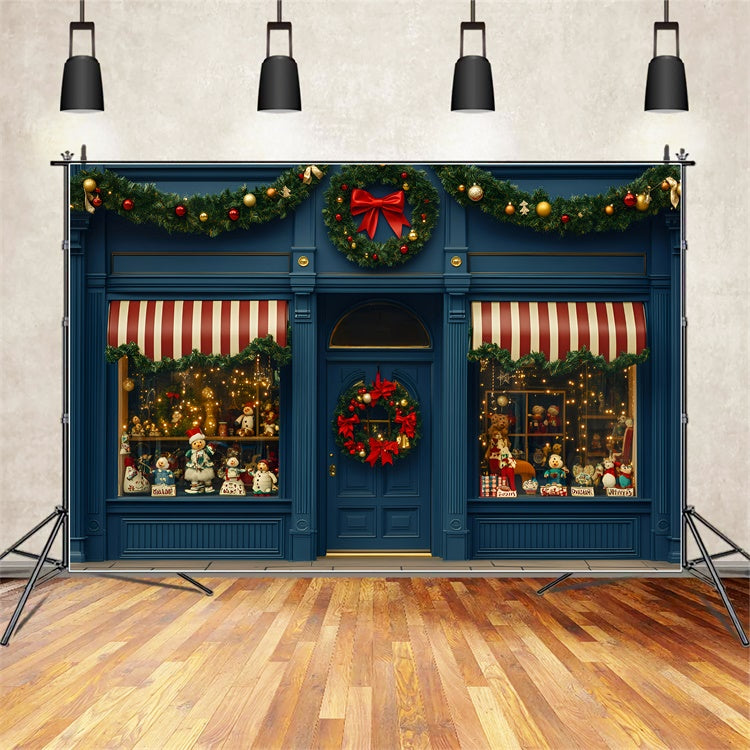 Weihnachten Backdrops Verkauf Vintage Holiday Store Backdrop GQ57-7