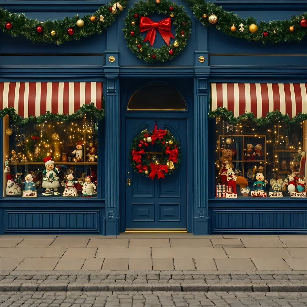 Weihnachten Backdrops Verkauf Vintage Holiday Store Backdrop GQ57-7