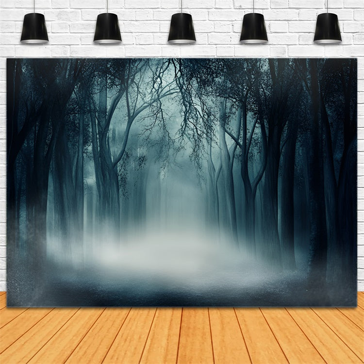 Dunkler Wald Backdrop Unheimliche Stille Wälder Backdrop GQ57-84