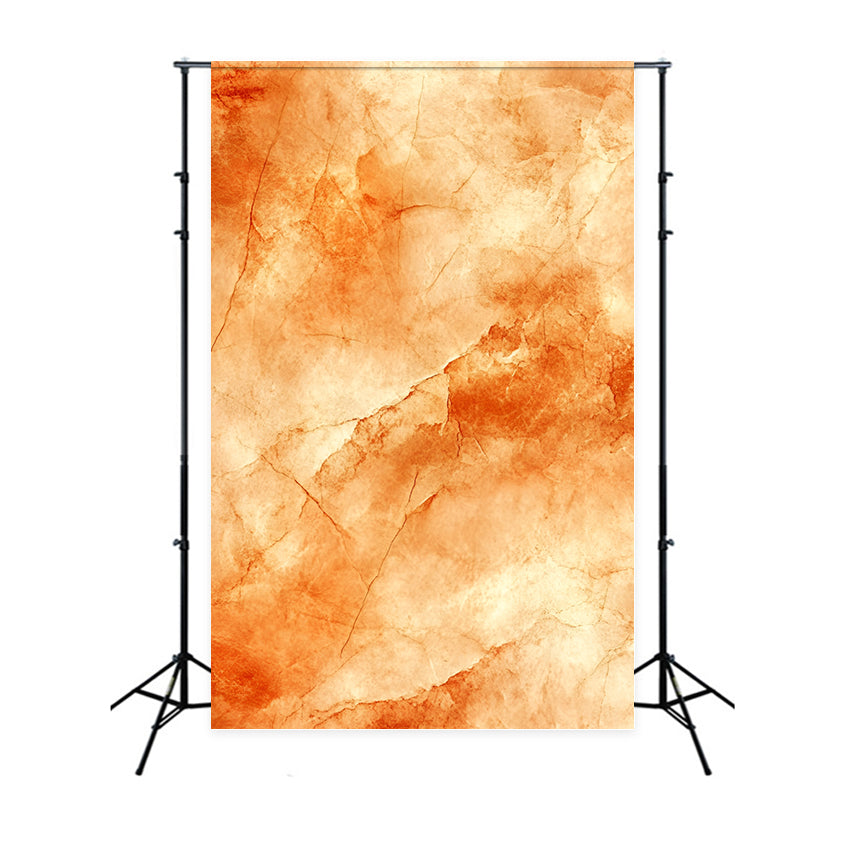 Orange Backdrop Warm Amber Cracked Marble Texture Studio Porträt Fotohintergrund GQ58-77