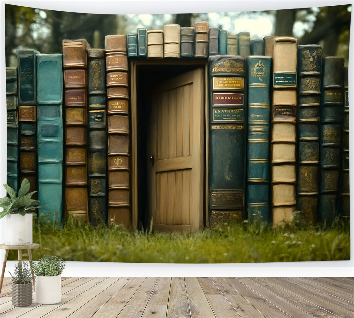 Back To School Backdrops Magisches Buchtor Backdrop GQ6-130