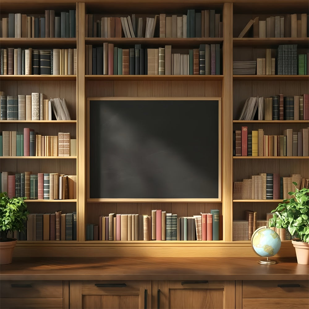 Schulfoto Hintergrundkulisse Klassisches Regal Hintergrundkulisse GQ6-143
