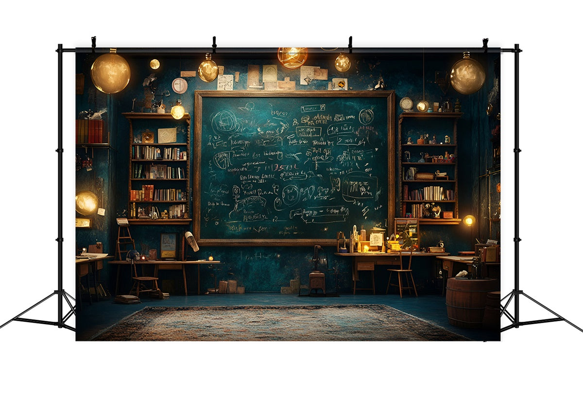 Kreidetafel Fotohintergrund Vintage Gelehrtenzimmer Hintergrund GQ6-144