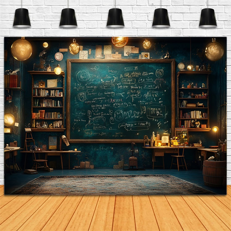 Kreidetafel Fotohintergrund Vintage Gelehrtenzimmer Hintergrund GQ6-144