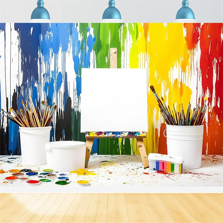 Schulfoto-Hintergrund Splash Creativity Kunst-Hintergrund GQ6-161