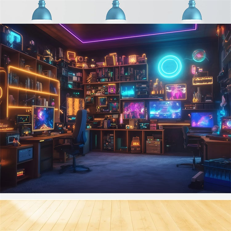 Schule Bild Hintergrund Neon Coding Lab Hintergrund Hintergrund GQ6-165