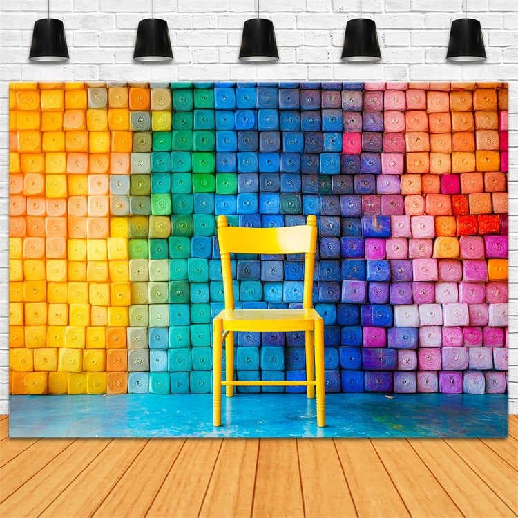 Back To School Backdrops Bunte Kreative Raum Backdrop GQ6-178